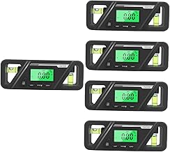 DOITOOL 5Pcs Transferidor Inclinômetro Nivelador Horizontal Eletrônico Medidor De Telha Medidor De Ângulo Digital Ferramentas De Bolso Mini Nível De Ângulo Magnético Nível