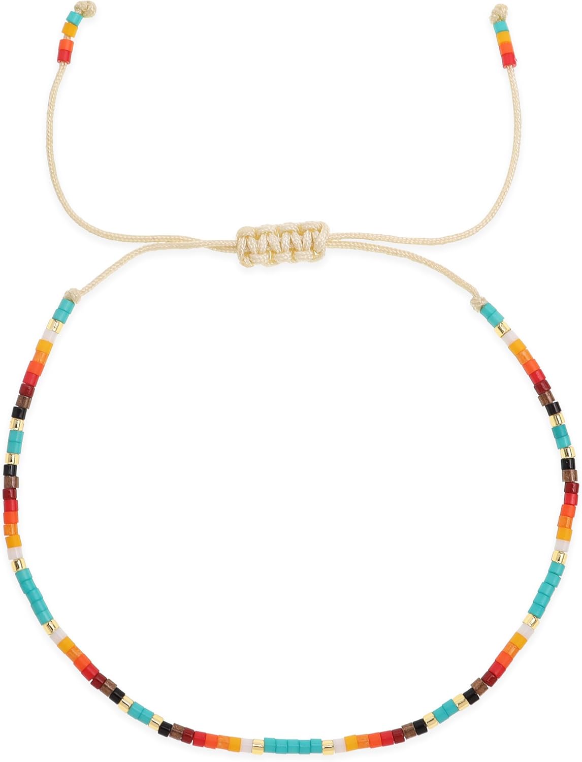 Seed Beaded Bracelets Women Boho Handmade Colorful Beads Jewelry