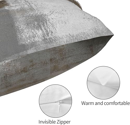 Miniatura 4 de Fundas de almohada de color marrón y gris fundas de almohada modernas de pintura abstracta para sofá fundas de almohada grises y blancas de 12 x 20