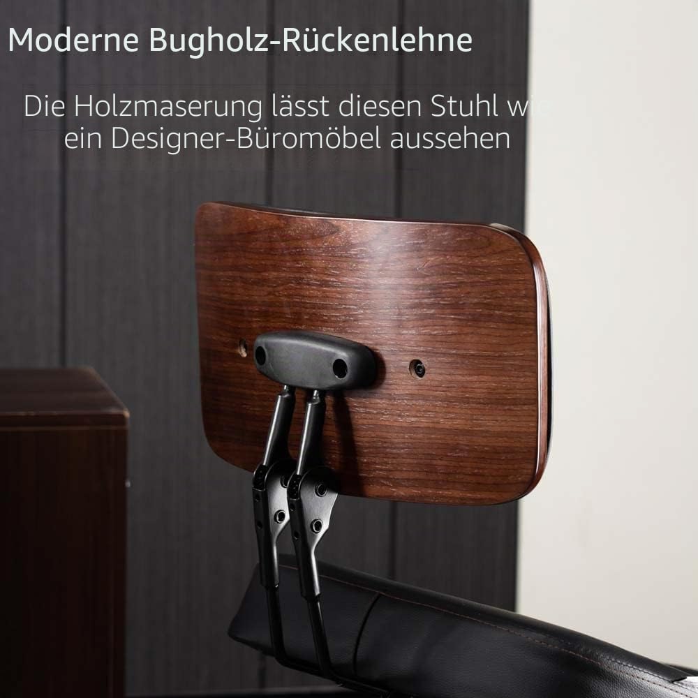 Ergonomischer Kniestuhl mit Rückenstütze, verstellbarer Schreibtischstuhl für Zuhause und Büro, reduziert den Druck auf Ihre Schienbeine mit verstellbarer Fußstütze, Bremsrollen, schwarz