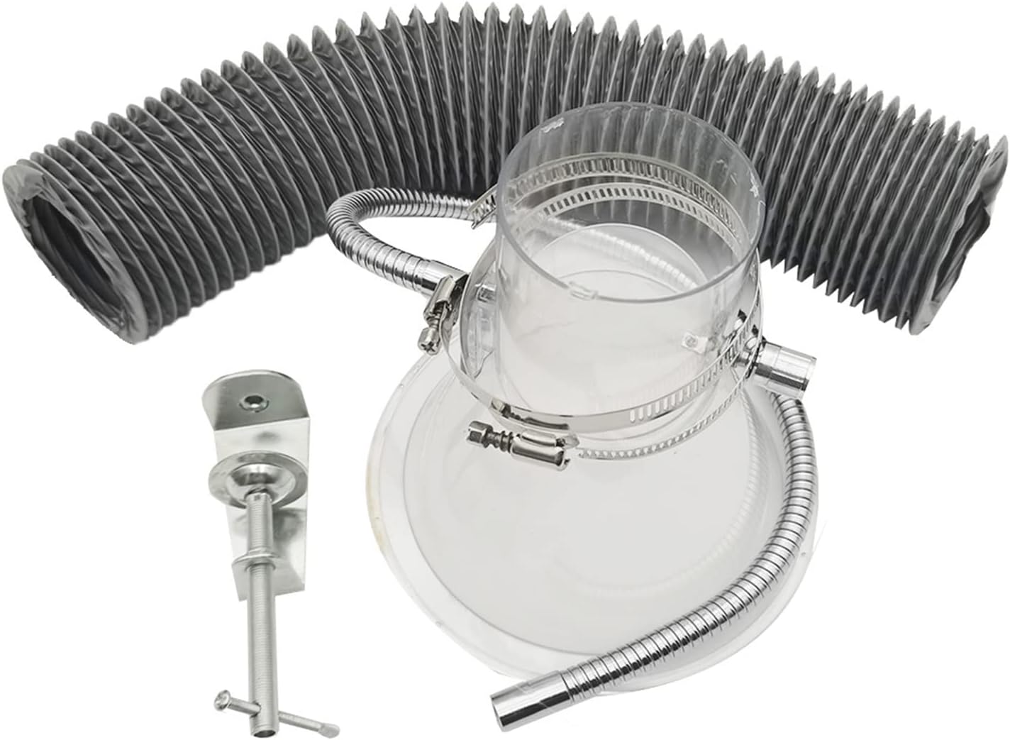Soldering Tin Welding Assembly Line Smoke Hood Exhaust Hood Exhaust Pipe Horn Cover,Easy to operate(65mm And PVC tube)