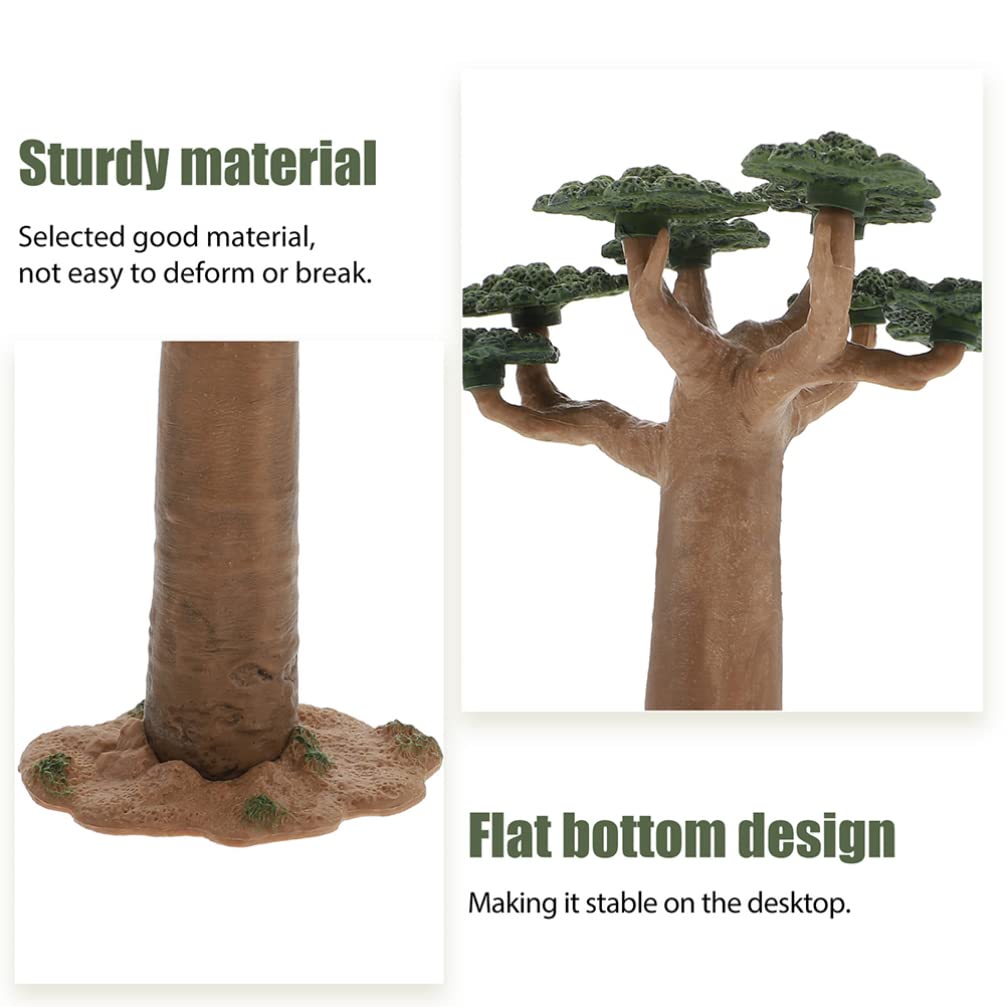 Baobab Mini-Bäume Set – 2 Stück Deko-Bäume Für Schreibtisch, Modellbau & DIY Basteln