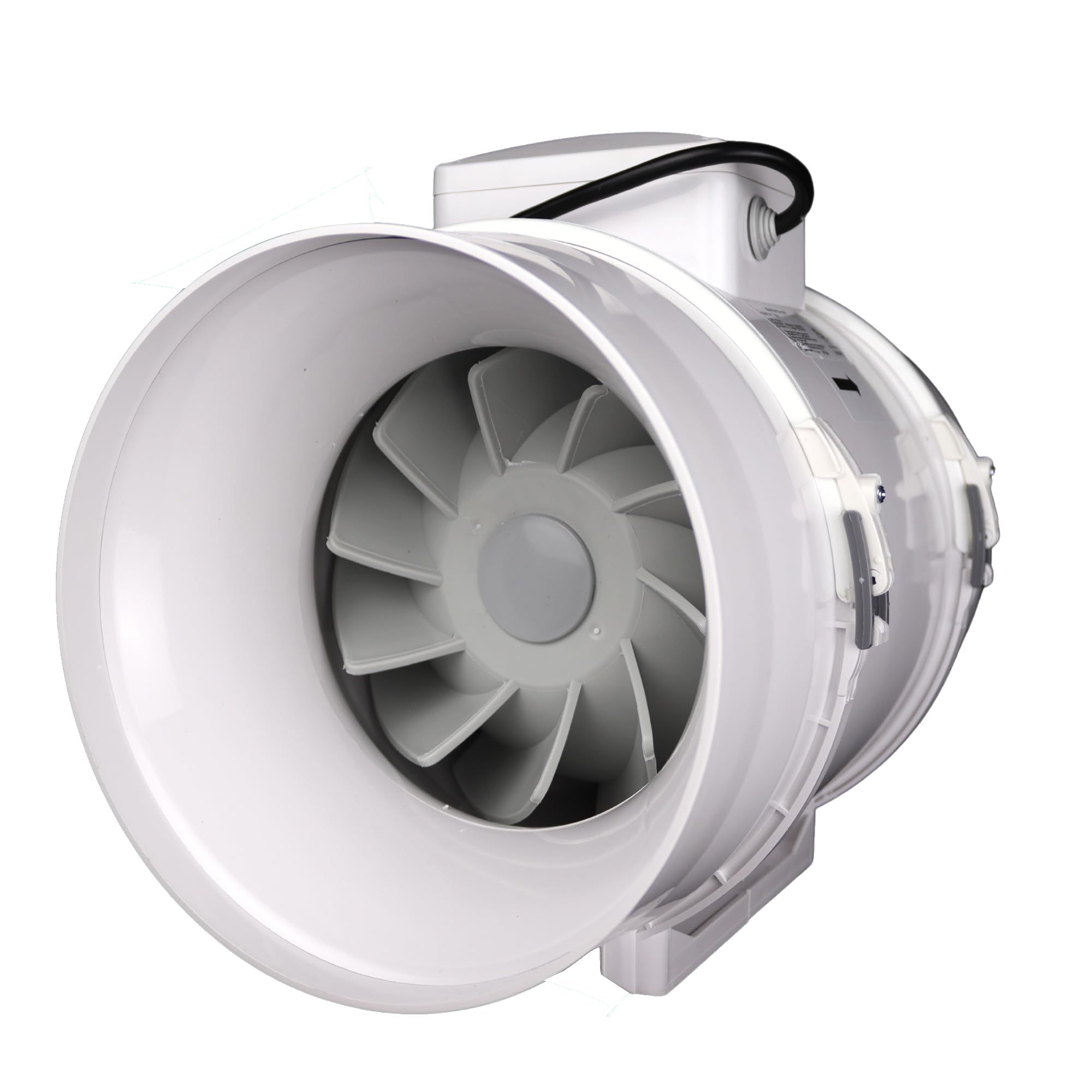 VENTS-US TT 250 10 inch inline fan for ducting with high static pressure application - ideal solutions for multi-purpose supply or exhaust use in residential and commercial ventilation