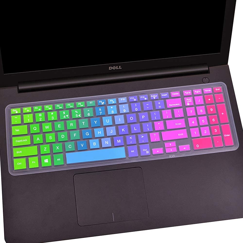 Vinayakart Anti Dust Silicone Skin Keypad Cover Protector Compatible with Dell Inspiron 15 3000 5000 Series/Dell G3 15 17 Series/Dell G5 15 Series/Dell G7 15 17 Series/Insprion 17 7786- Rainbow (B0989Z2V5J) Amazon Price History, Amazon Price Tracker