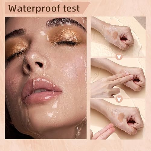 Miniatura 6 de ELSOGO Sombra de ojos líquida, sombra de ojos 2 en 1 con purpurina mate de doble extremo, sombra de ojos líquida metálica impermeable de larga