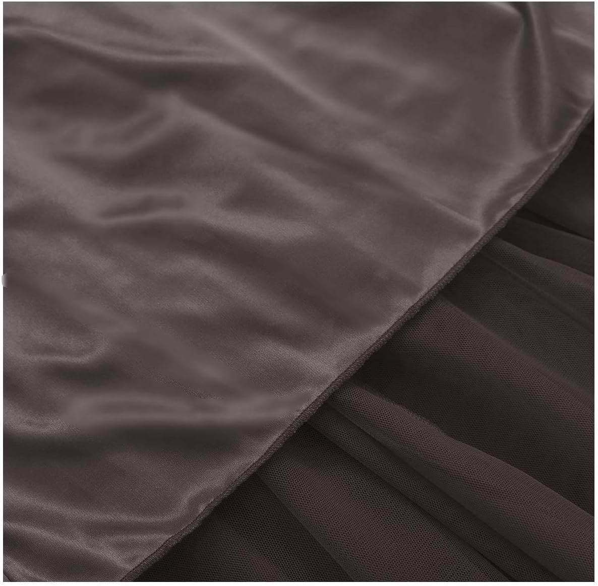OBBUE Women's A Line Tulle Party Evening Tutu Skirts Tea Length