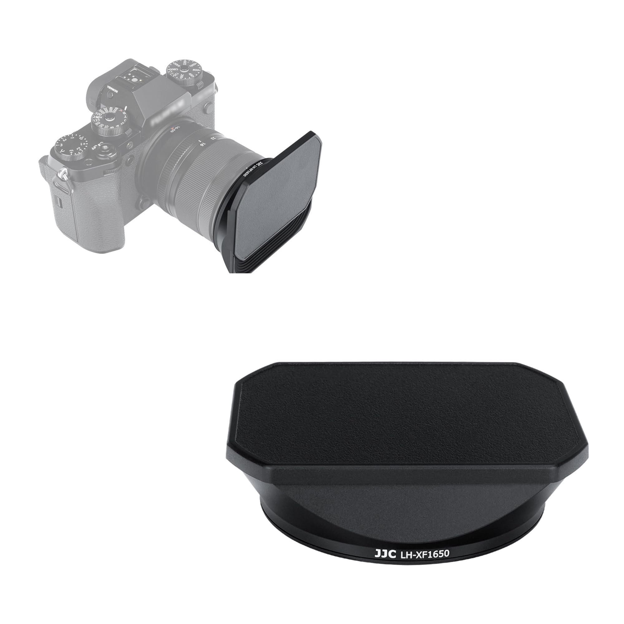 Gegenlichtblende für Fuji XF16-50mm F2.8-4.8 R LM WR, XF33mm F1.4 R LM WR | Haube aus Schwarz eloxiertem Aluminium, Mit verschiebbarem Objektivdeckel, Für 58mm Filter