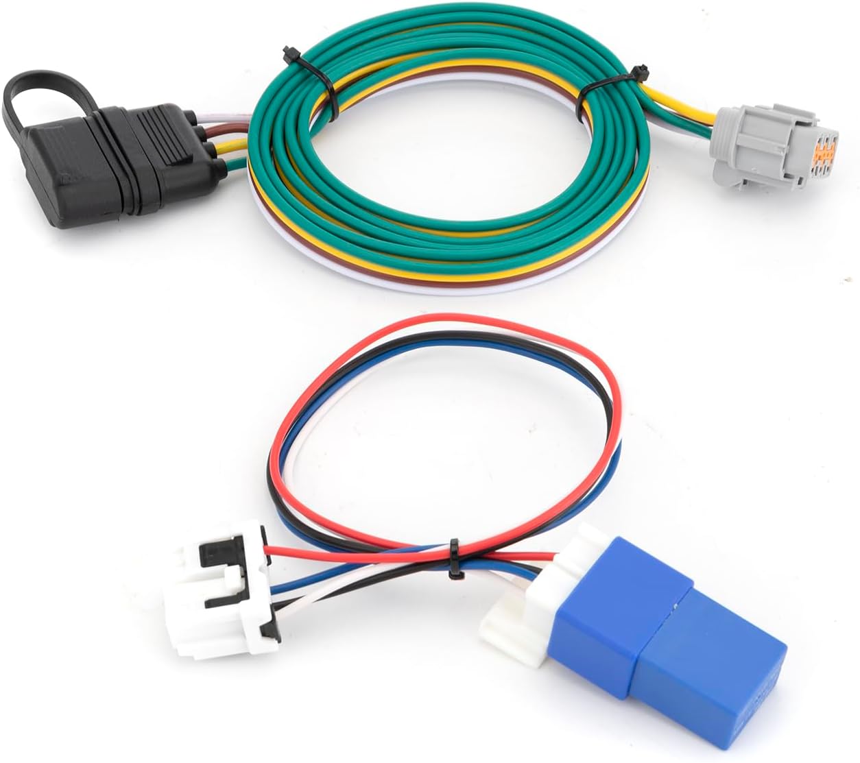 Wsays 4-Pin Trailer Wiring Harness Compatible with Nissan Pathfinder Vehicle-Side Custom RV Blade with Plug & Play Fit Infiniti QX60 2022-2025