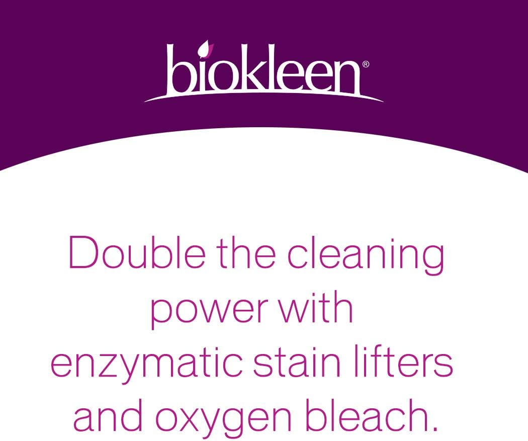 Biokleen Natural Laundry Detergent - 108 HE Loads - Powder, Concentrated, Eco-Friendly, Non-Toxic, Plant-Based, No Artificial Fragrance, Colors or Preservatives, Premium Plus : Everything Else