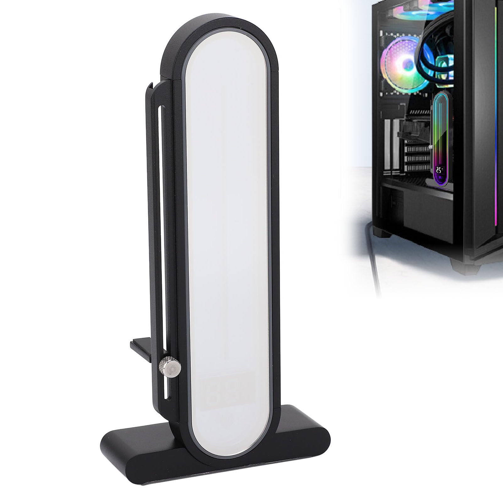 Supporto GPU della scheda grafica, staffa di supporto della scheda grafica ad altezza regolabile, supporto magnetico antiscivolo per scheda video per prevenire la perdita (SILVER