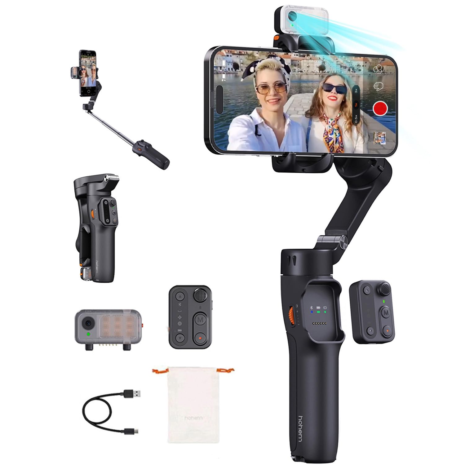 未開封品hohem V3 ジンバル 3軸スマホジンバル AI自動追跡13時間駆動 