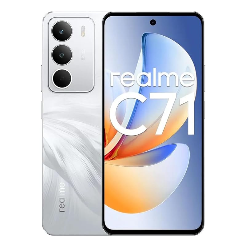 Celular C71 NFC 4GB RAN 256GB ROM, Tela 6.67" 120Hz Display, Câmera 50MP, Bateria 6000mAh com 45W Carga Rápida, Dual 4G SIM (Branco)