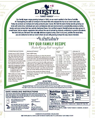 Diestel, Organic Whole Turkey, Fresh, 8-10 lbs