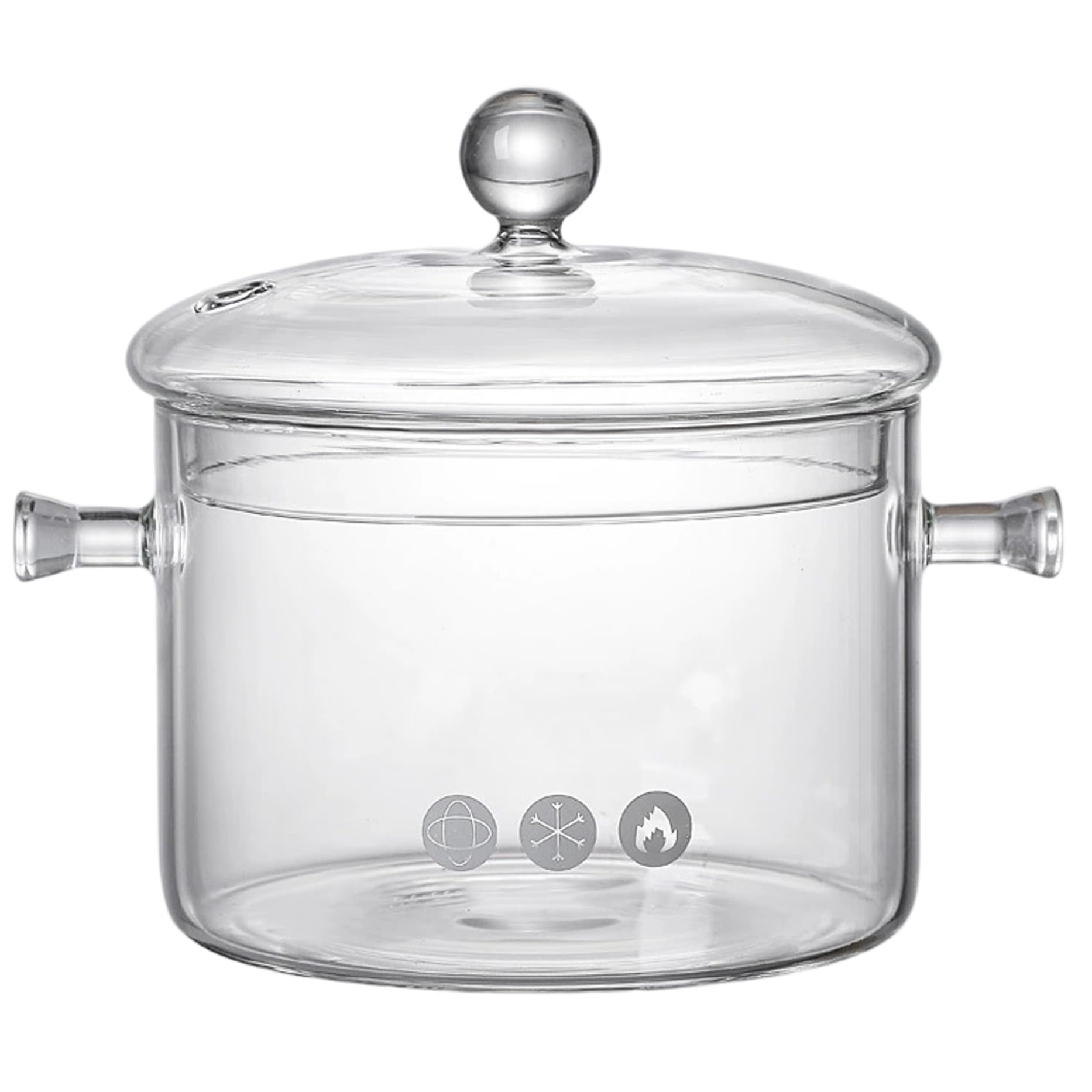 Ustensiles de cuisine en verre transparent de 1,5 l haut de gamme
