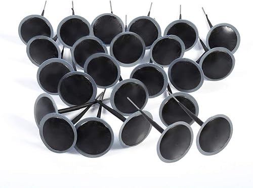 Parche de enchufe de neumáticos, 24 piezas de reparación automática de pinchazos de neumáticos sin cámara con cable de 0.236 in