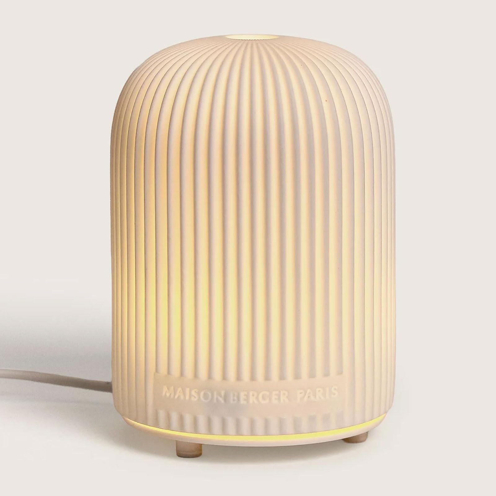 Maison Berger – Dyfuzor elektryczny z białą ceramiczną kopułką + wkład 475 ml, cenny jaśmin, zapachowa mgiełka, pilot zdalnego sterowania, timer 30, 60, 120 min, zbiornik 80 ml