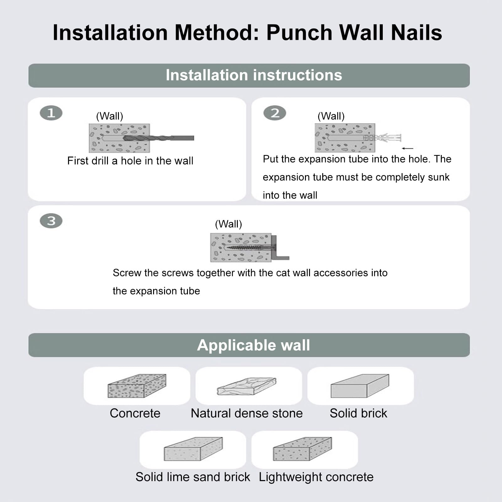 Estantes de Pared para Gatos, Estanterías para Gatos, Gatos Pared, Juego de Muebles de Pared, Estantes de Techo para Gatos, con 1 Nido para Gatos y 1 Túnel para Gatos