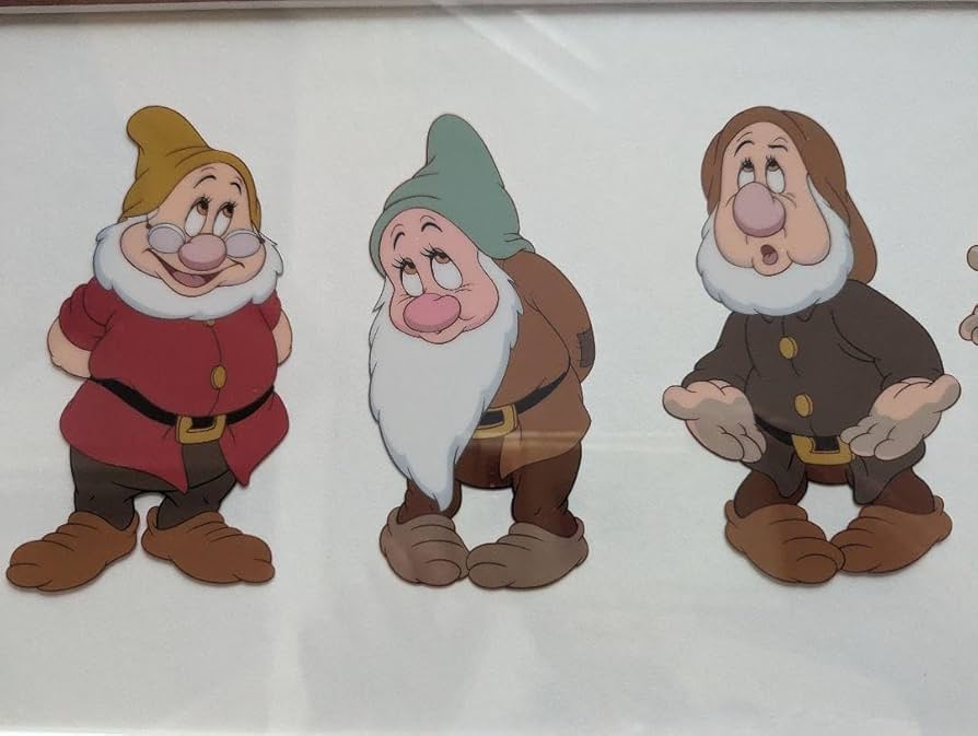 白雪姫と七人の小人　セル画 Yahoo!オークション - ディズニー 白雪姫 7人の小人 原画 セル画