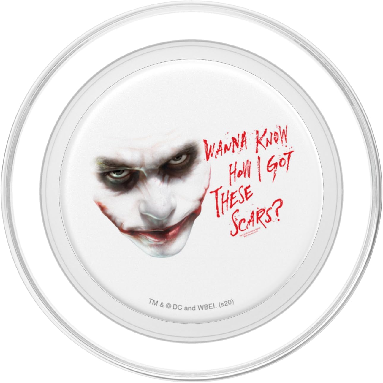 The Dark Knight Joker Wanna Know PopSockets PopGrip for MagSafe