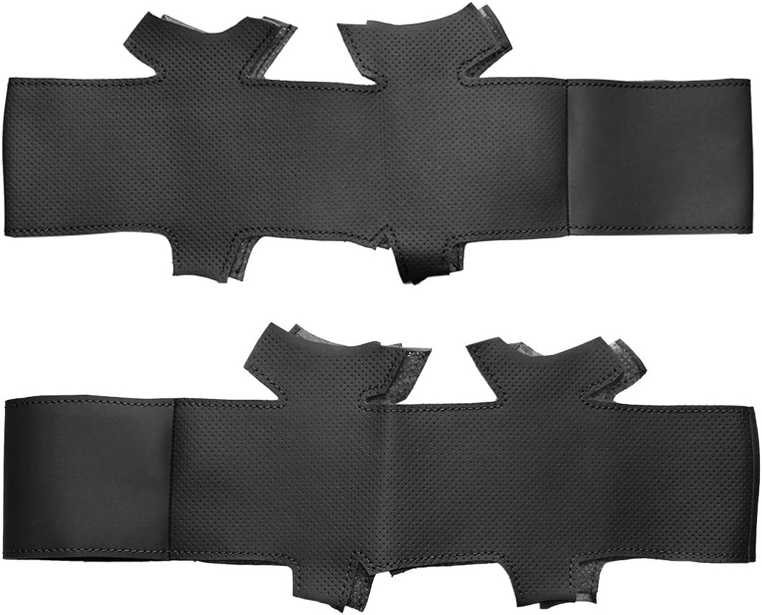 MEWANT Car Steering Wheel Cover for Audi A4 A6 A8 A8 L Allroad Made of Genuine Leather Car Steering Wrap