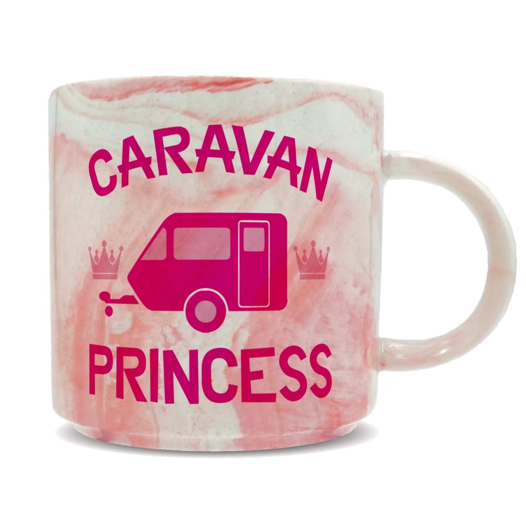 Hippowarehouse Caravan Princess Printed Mug Various Colour Options Ceramic Cup Kitchenware 11oz