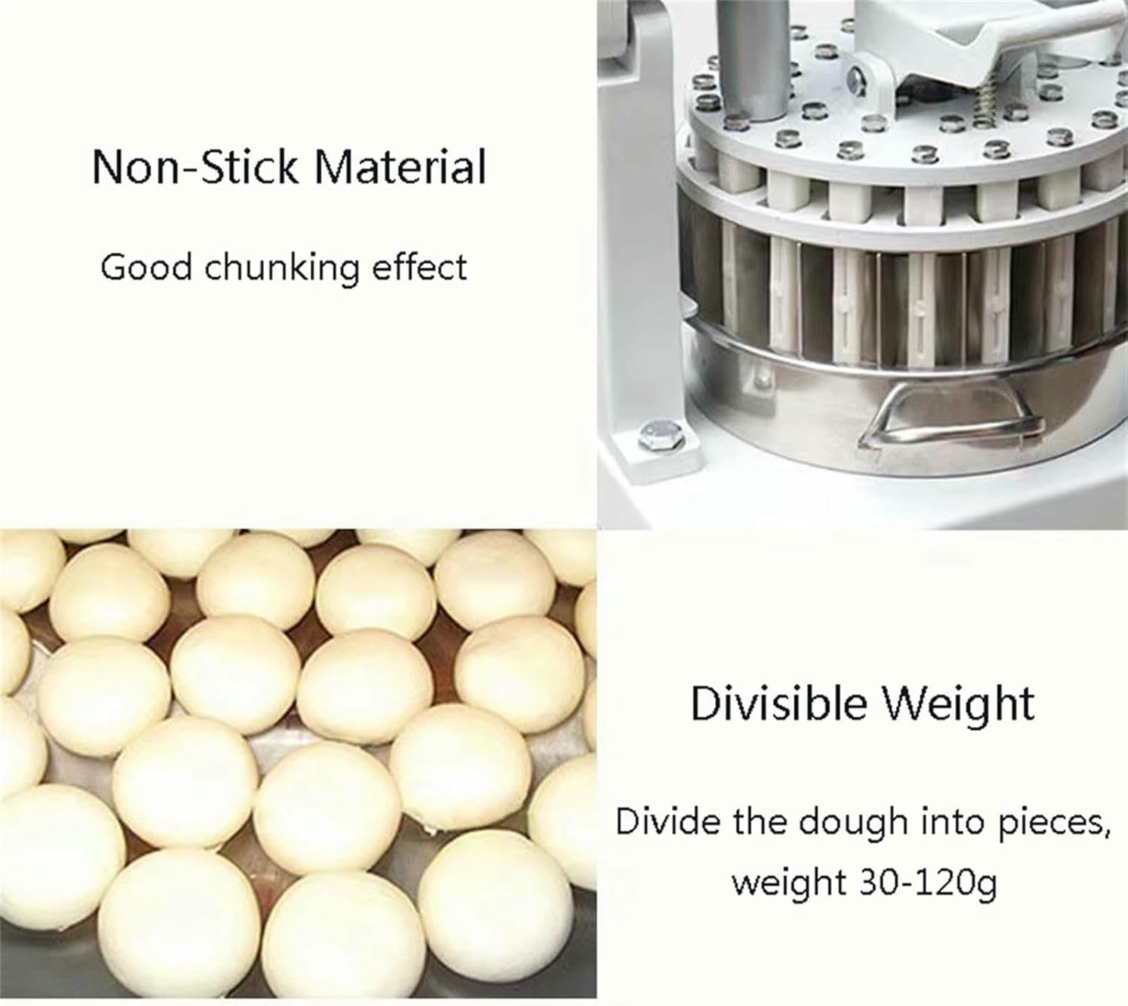Cortador manual de rodillo de masa, divisor de masa comercial para pan y panadería para hacer galletas y pizzas