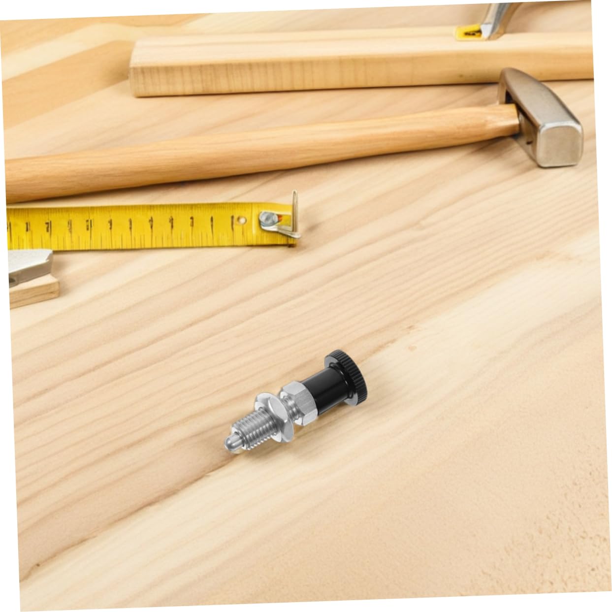 Ciieeo Spring Plunger Indexing Pin Self-Locking Stainless Steel Reset Plunger for Automotive and Manufacturing Applications and Positioning Tool