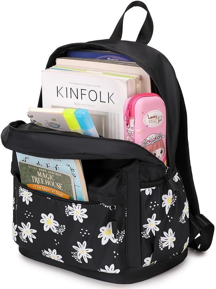 Zaino Da Viaggio In Nylon Leggero Per Donna - Tracolla Imbottita, Porta Laptop, 28x42x15 Cm