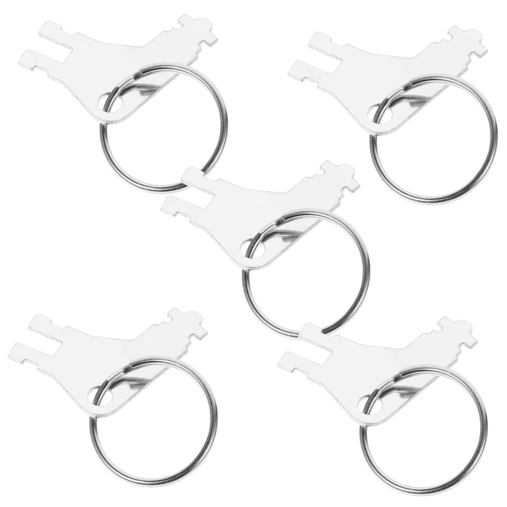 MUSISALY 5 Sets Toilet Paper Dispenser Paper Towel Dispenser Universal Dispenser Key Paper Dispenser Key Toilet Paper Key Commercial Toilet Dispenser Key Silver Stainless Steel