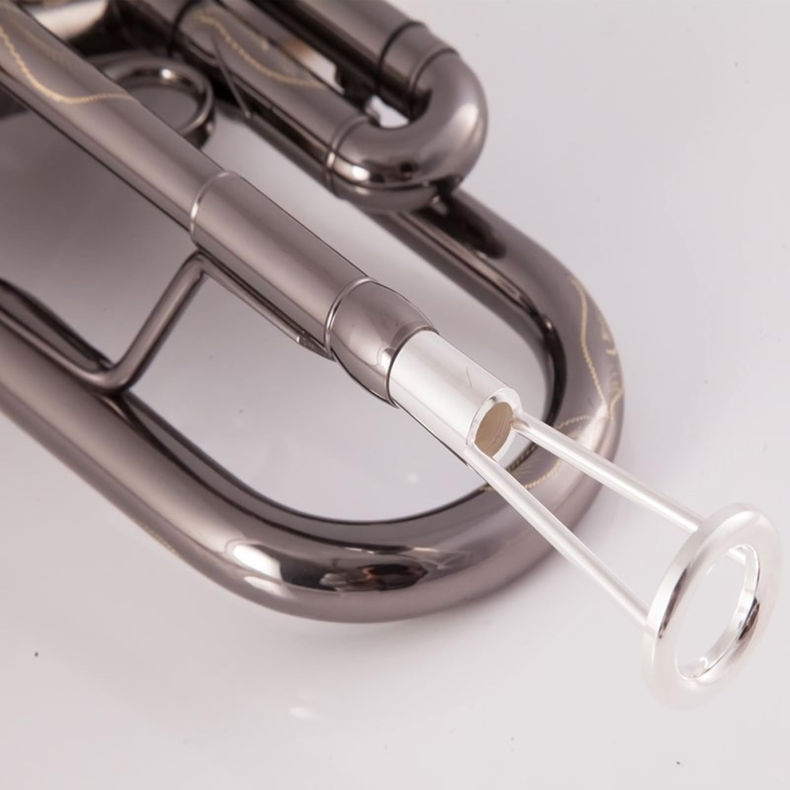 Entraîneur d'embouchure trompette trombone en argent correction forme bouche pratique vibrations