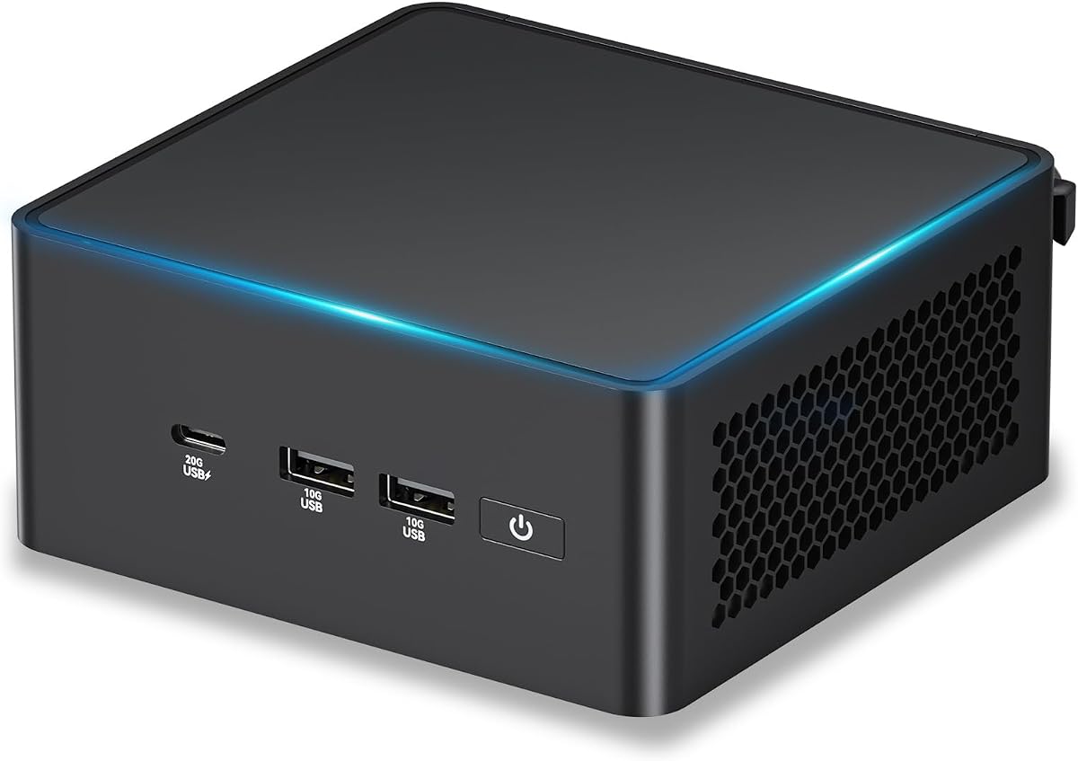 NUC 15 Pro AI Mini PC,ASUS NUC 15 Pro,Ultra5 225H,32GB RAM 1TB SSD | 32GB DDR5 Ram&1TB PCIe 4.0 SSD Mini Computer,14C/14T,Arc Gpu/AI Ready/NPU AI Boost/Type C 3.2/BT5.4/WiFi7/8K/OS11 Pro
