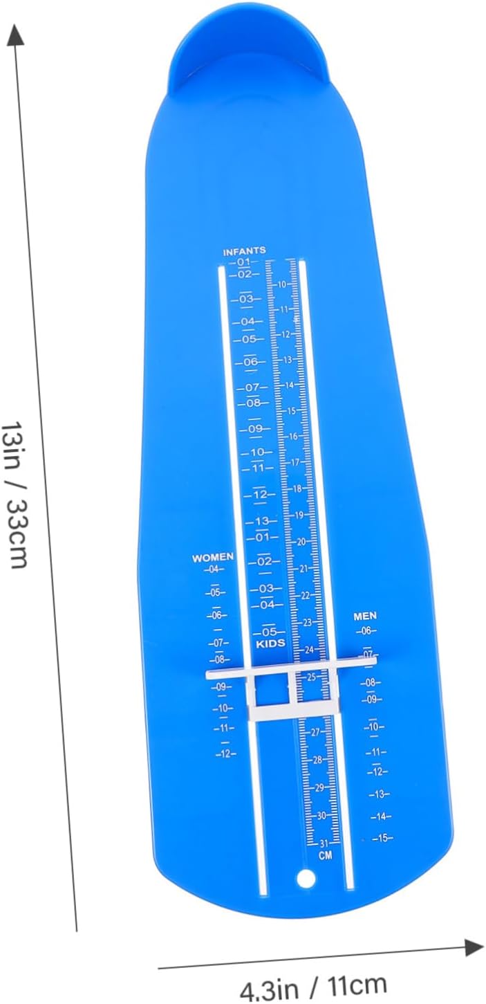 Beavorty Shoe Measuring Device Durable Foot Ruler for Adults Accurate Foot Gauge for US Measurement Lightweight Tool for Easy Use Shoe Fitting