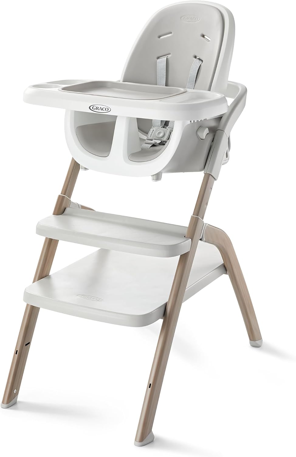 Graco EveryStep 6 in 1 High Chair, Babies and Toddlers Portable Slim High Chair with 6 Growing Stages from Infant to Toddler Seating, Convenient for Dining Time, Featured Design in Misty