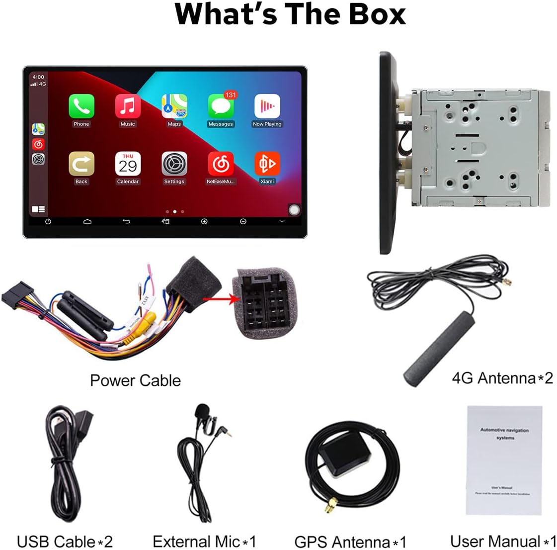 joying carplay stereo 11 6 inch octa core double din car stereo android 10 navigation car stereo with full fit 1920x1080 screen 8gb128gb support blue