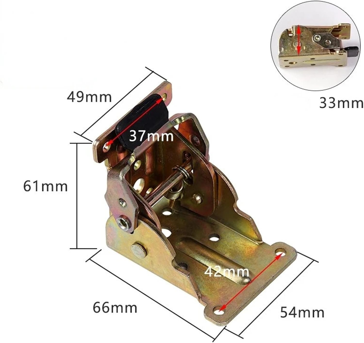 Hinges for Kitchen Cabinets Brackets Foldable for Table Chair Extension Iron Tables Foldable Self Locking Fold Feet Hinges(Color)