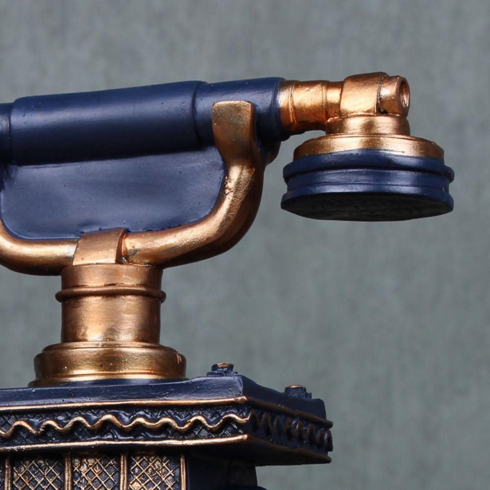 Retro Telephones,Retro Landline Telephone,Rotary Dialing Telephone Decoration Resin Old Fashioned Landline Phones,Cafe Bar Window Decorative Home Decoration Props