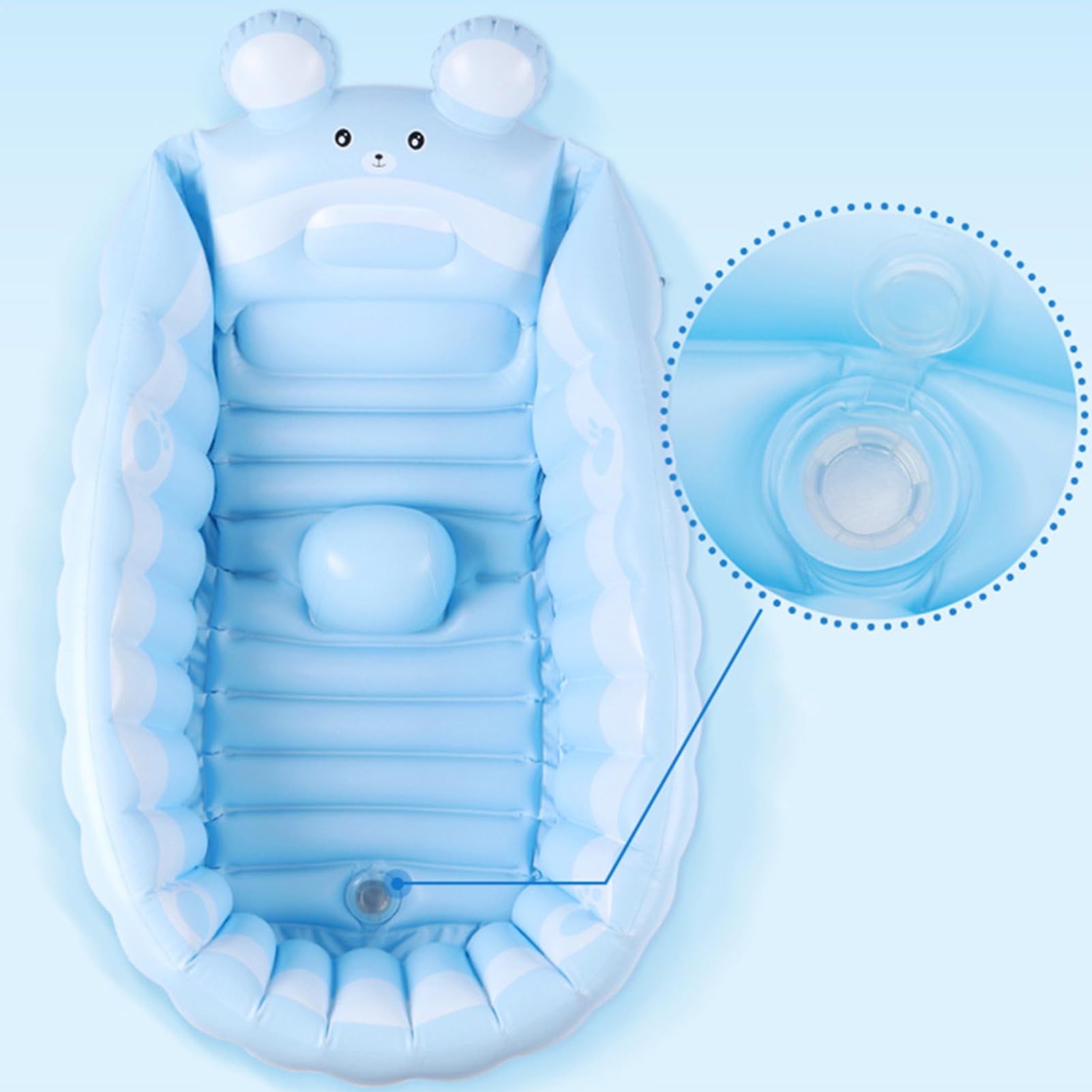 Vasca da bagno gonfiabile, vasca gonfiabile per bambini Vasca da bambino | Basino doccia pieghevole, piscina non slip per ragazzi per bambini bambini