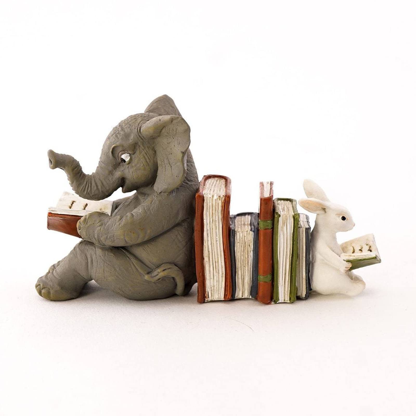 Figurines d'éléphants en résine pour étagères de salle de jeux
