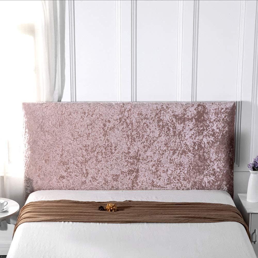 uyeoco Bed Headboard Slipcover Crushed Velvet for Single/King/Double Headboard covers Stretch Furniture Protective Dustproof Cover For beds Wood.(G,190cm)