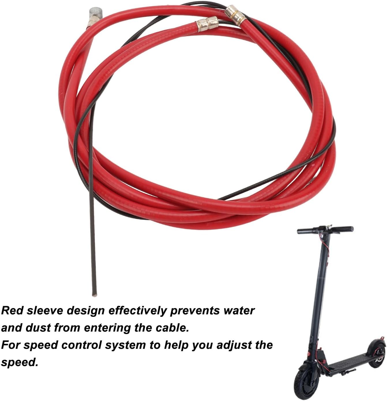 KIMISS 184cm Electric Scooter Brake Cable, for Gotrax GXL V2, Brake Line, Rear Disc Brake Wire Replacement