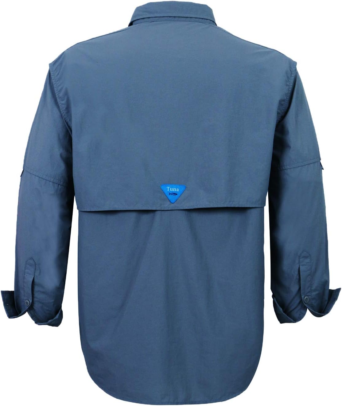 Tuna Men's Fishing Long Sleeve Shirts - UPF 50+ Sun Protection Quick-Dry Water-Resistant Botton Down Shirt for Men - Image 3