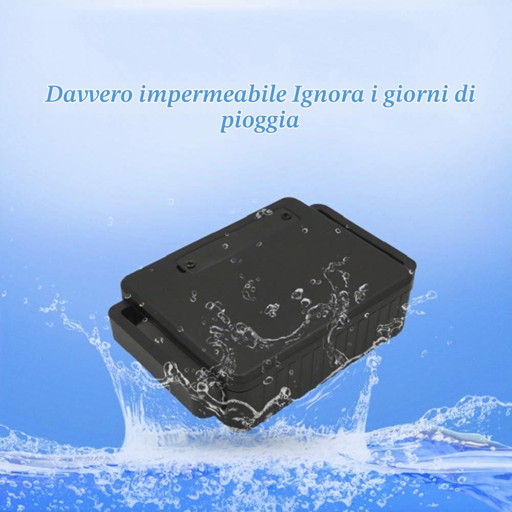 Collare GPS per Bovini E Ovini, Ricarica Automatica Solare, Design Impermeabile, Monitoraggio Sempre E Ovunque - Dispositivo Antifurto Dedicato Ranch,Nero