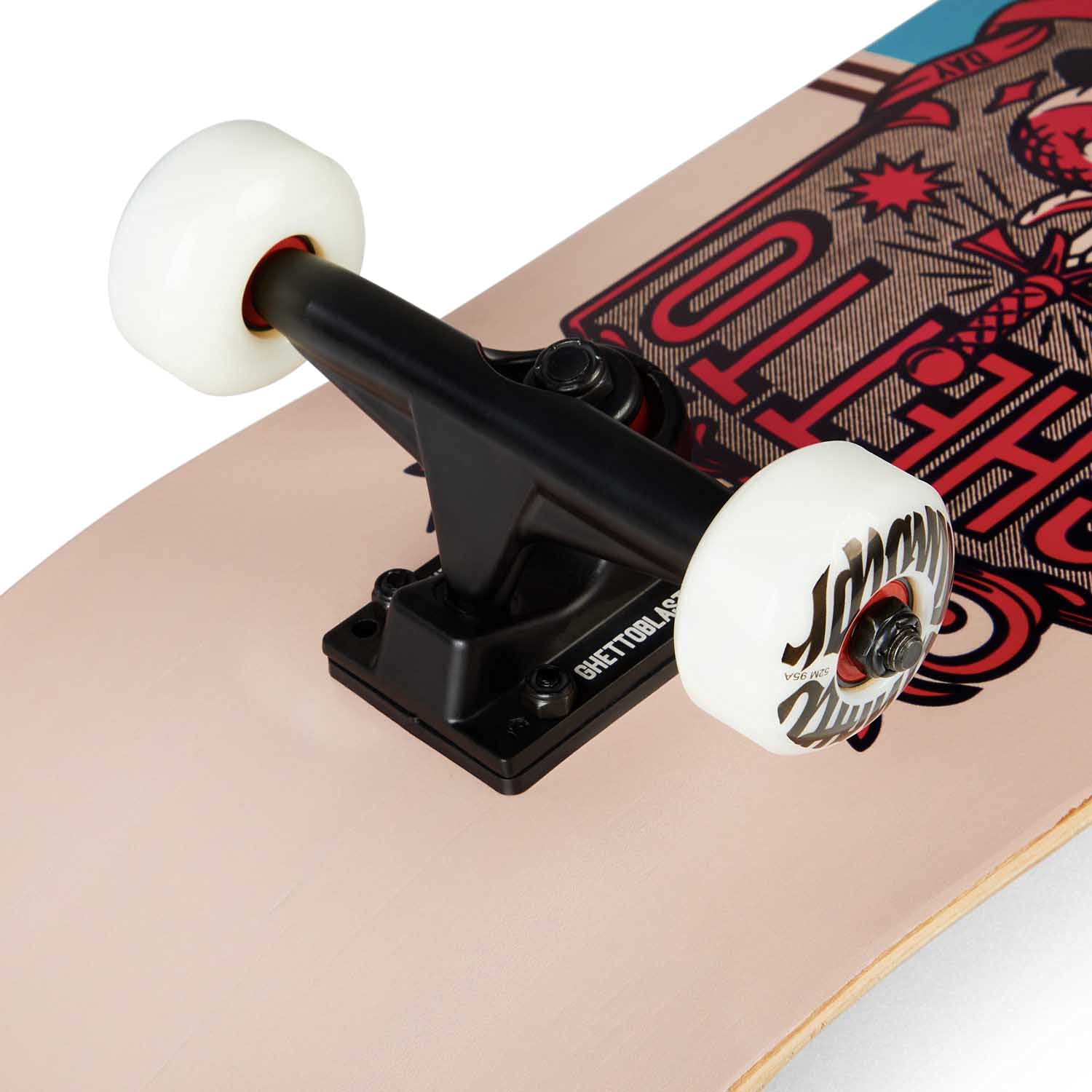 Ghetto Blaster Skateboard Complete 8.125" - Deck 7-Schichten Ahorn, ABEC-7 Kugellager, 52 Mm Räder, Bis 90 Kg