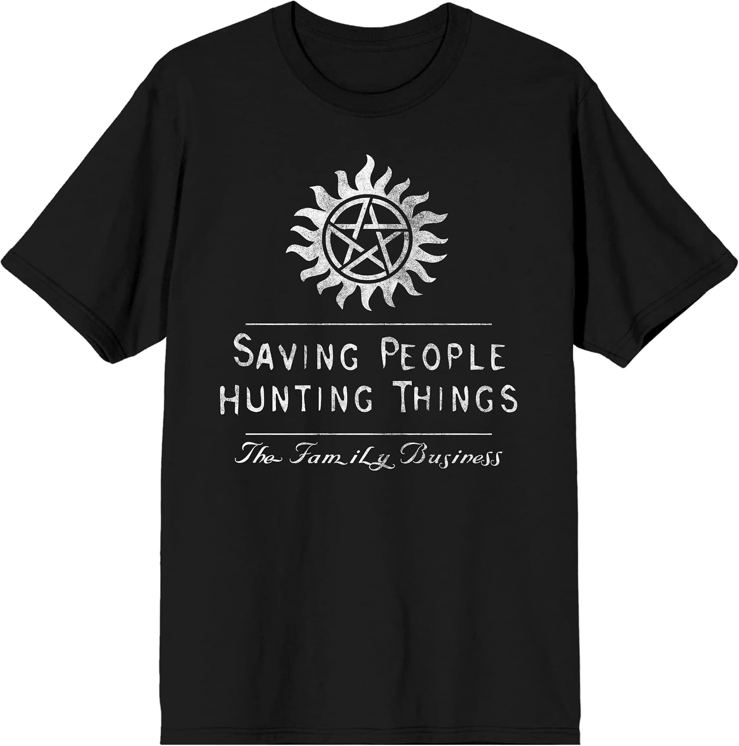 Bioworld Supernatural Saving People Hunting Things Men's Black T-Shirt