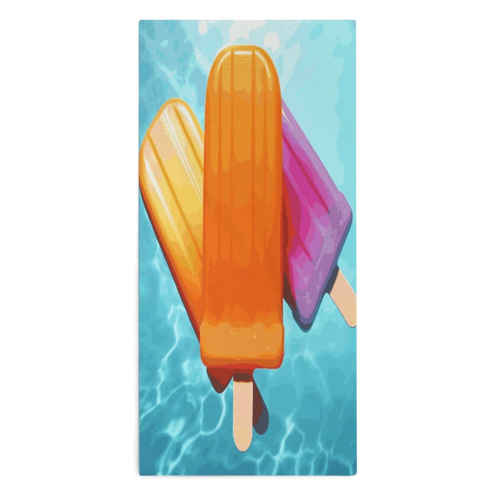 Btcowzrv Style Ice Popsicles Bath Towel Beach Towels Shower Towel