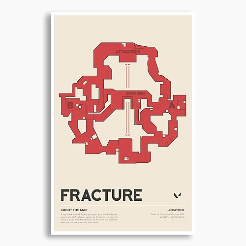 Miniatura 2 de Fracture Map Poster, Unframed, Premium Photo Paper - Perfect Decor for Gamers (8"x10", Cosmic)