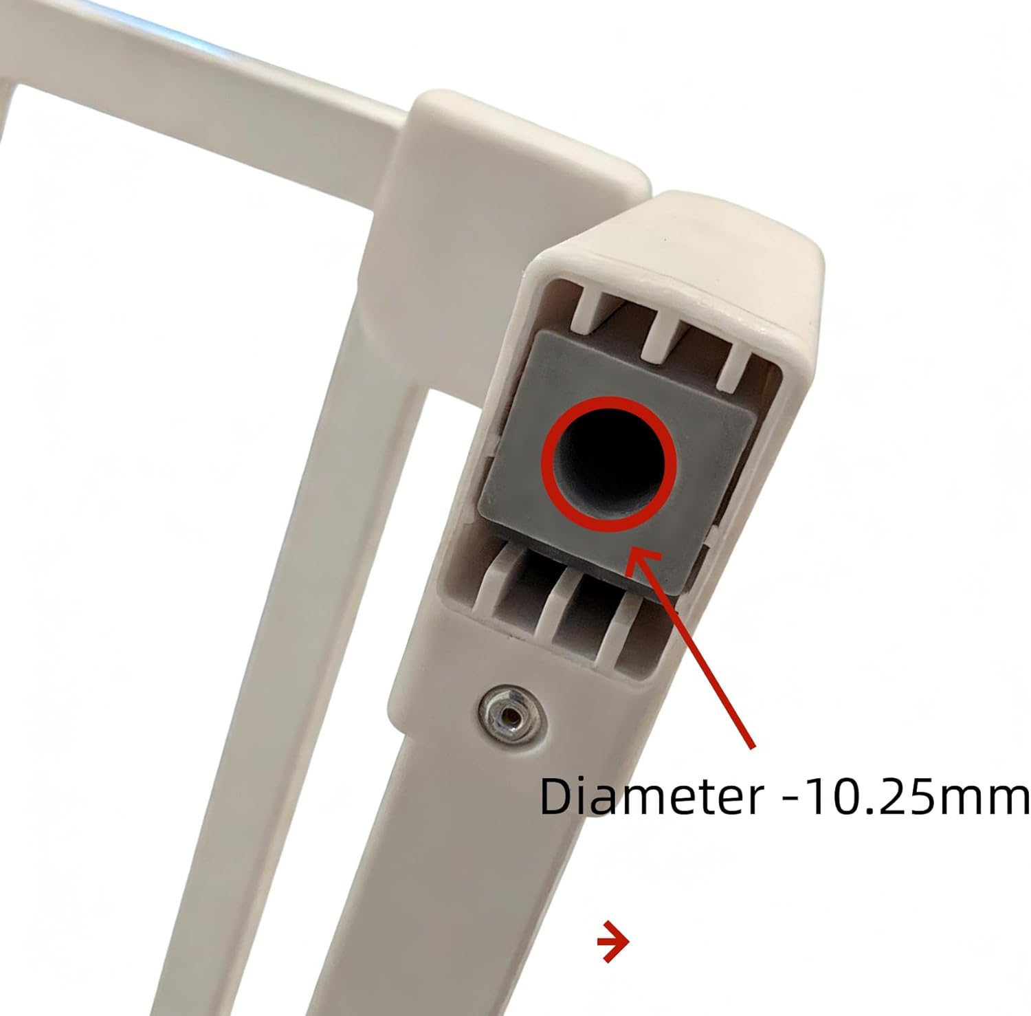 2Pcs for Safety 1st Gate Screw Pressure Plate Holder Insert Replacement Part, Top Mount Bracket for Baby and Pet Pressure Mount Gates,Aperture 10.25mm