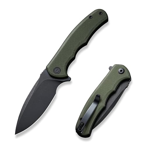 CIVIVI Mini Praxis Folding Pocket Knife, 2.98' D2 Steel Blade, OD Green