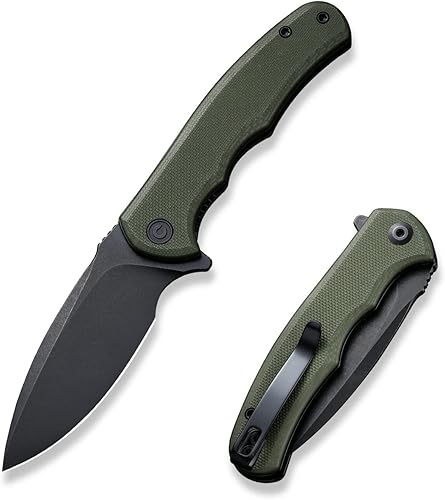 CIVIVI Mini Praxis - Cuchillo de bolsillo plegable, hoja de acero D2 de 2.98 pulgadas, mango G10, pequeño cuchillo EDC con clip de bolsillo para