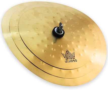 Clap Stack Cymbal, 7"/9"/11" -3-Piece Cymbal Stack with Hammer Marks, Smack Stack Cymbals for Drum Kits